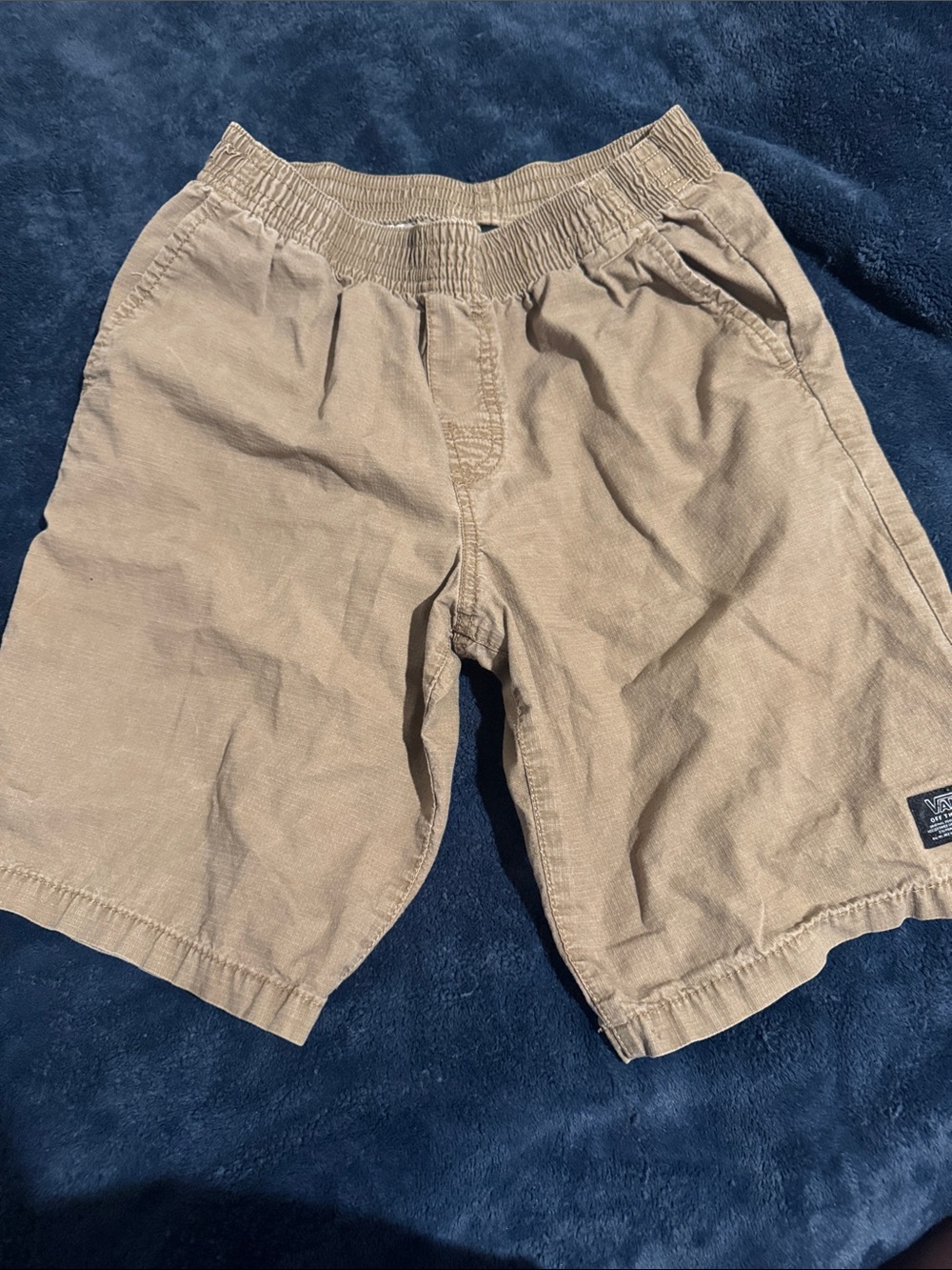 Vans Kids Tan Elastic Waist Shorts